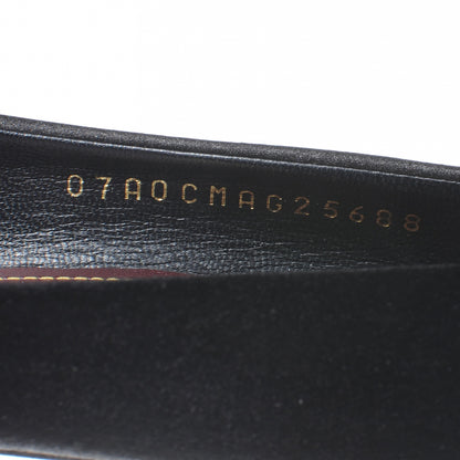Chanel Satin Plateau Pumps 40 Black Gold 8 of 8