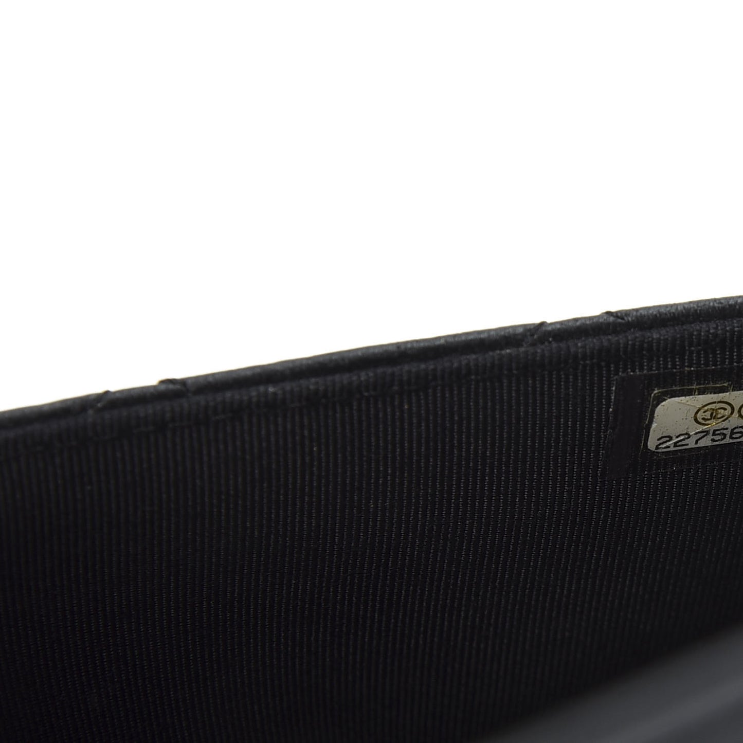 Lambskin Quilted Wallet On Chain WOC Black