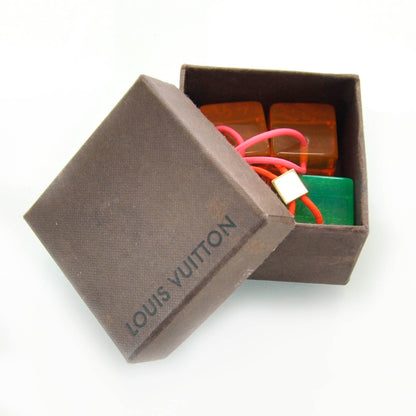 Louis Vuitton Resin Fluo Robert Wilson Hair Cubes Green Orange 7 of 7
