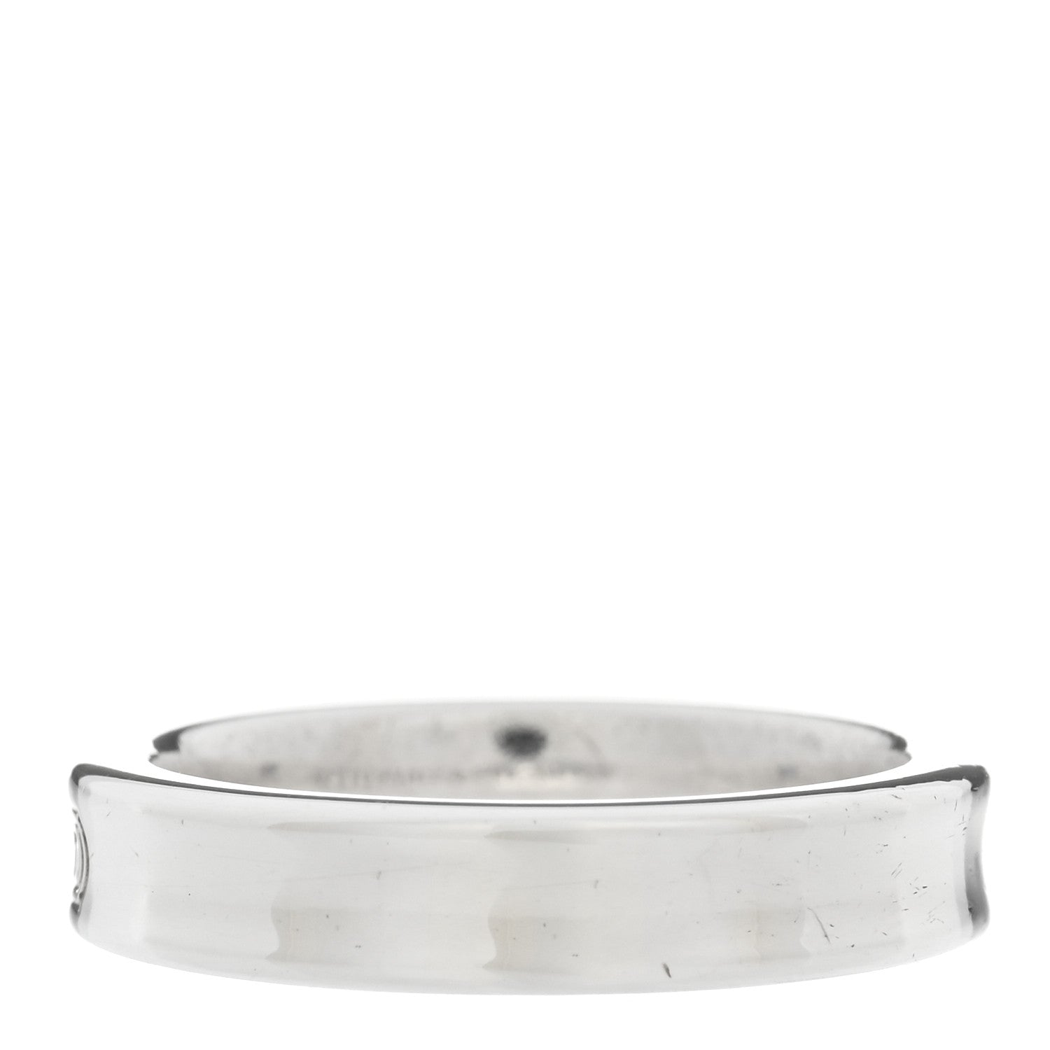 Tiffany Sterling Silver Narrow 1837 Band Ring 47 4.25 3 of 5