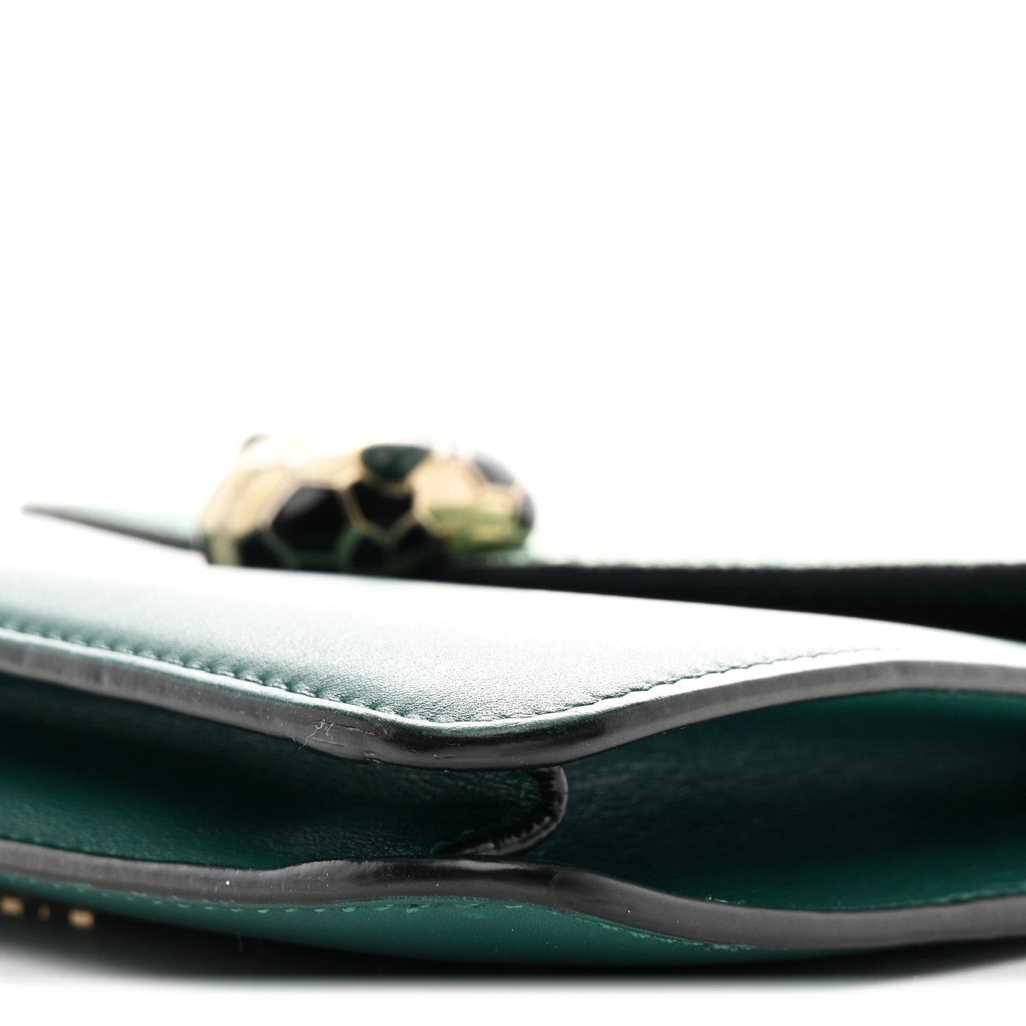 Galuchat Calfskin Serpenti Forever Crossbody Bag Green