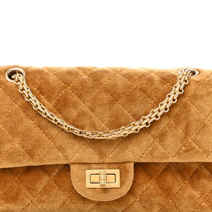 Chanel Velvet Quilted 2.55 Reissue 225 Flap Ochre 8 of 12