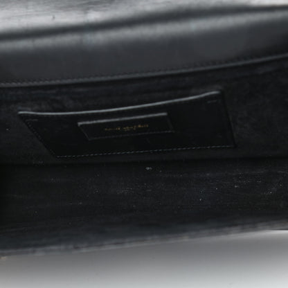 Saint Laurent Smooth Calfskin Medium Classic Monogram Kate Tassel Satchel Black 4 of 8