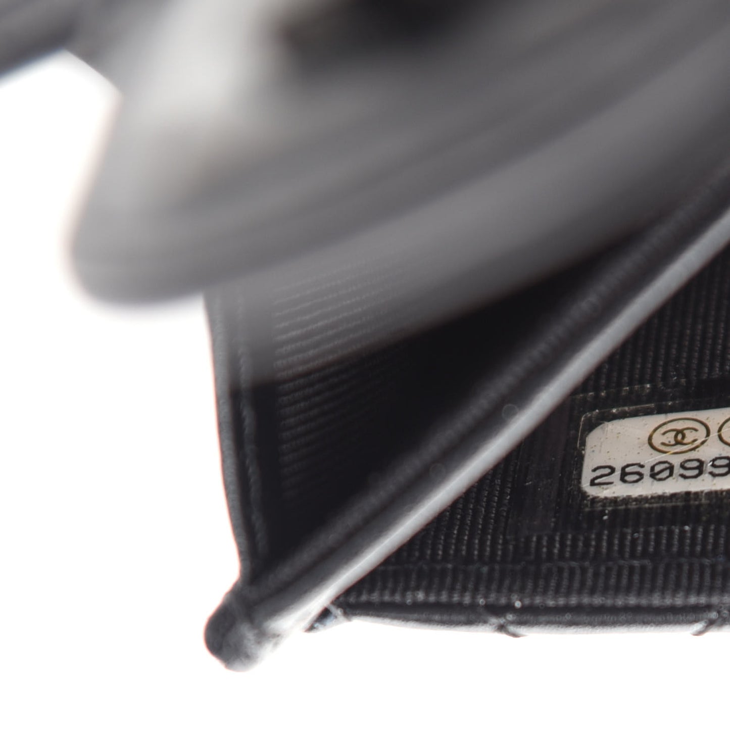 Aged Calfskin Quilted Reissue Flap Card Holder So Black