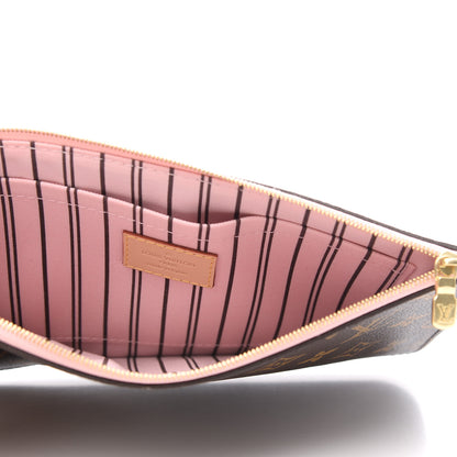 Louis Vuitton Damier Ebene Neverfull MM GM Pochette Rose Ballerine 5 of 7