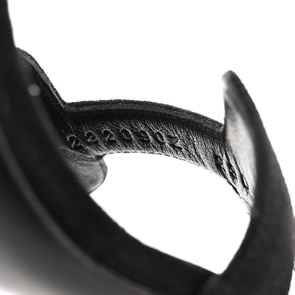 Hermes Suede Goatskin Heden 80 Sandals 36.5 Black 8 of 8