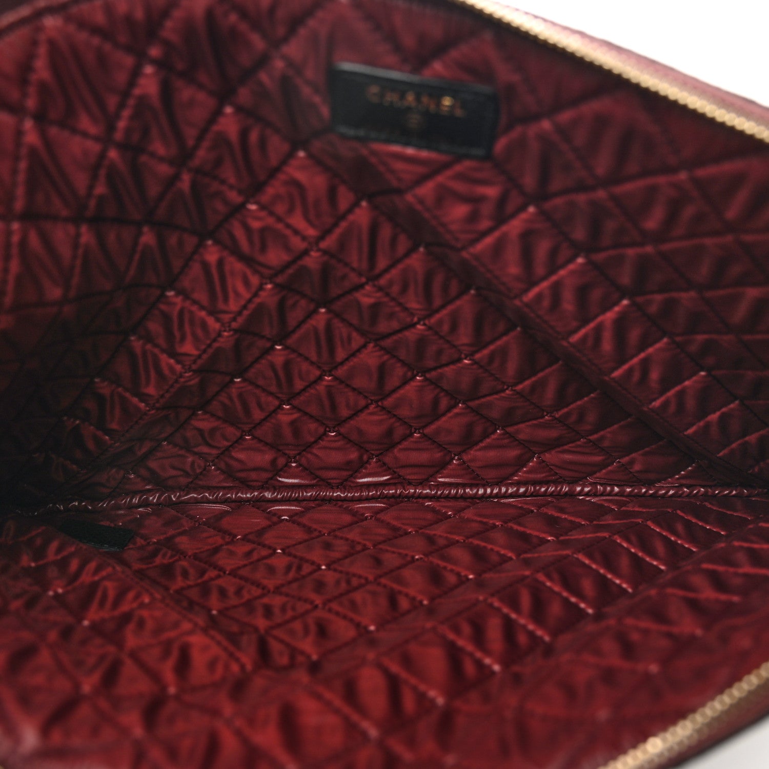 Chanel Caviar Quilted Large Cosmetic Case Black 5 of 8