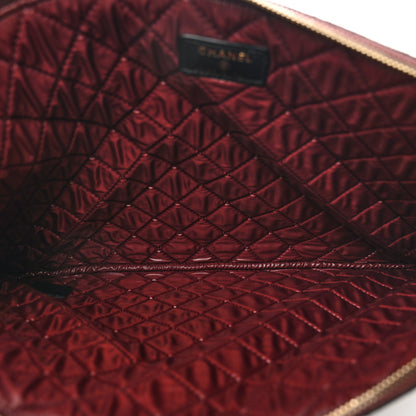 Chanel Caviar Quilted Large Cosmetic Case Black 5 of 8