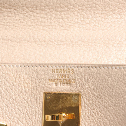 Hermes Taurillon Clemence Kelly 35 Poudre 9 of 12