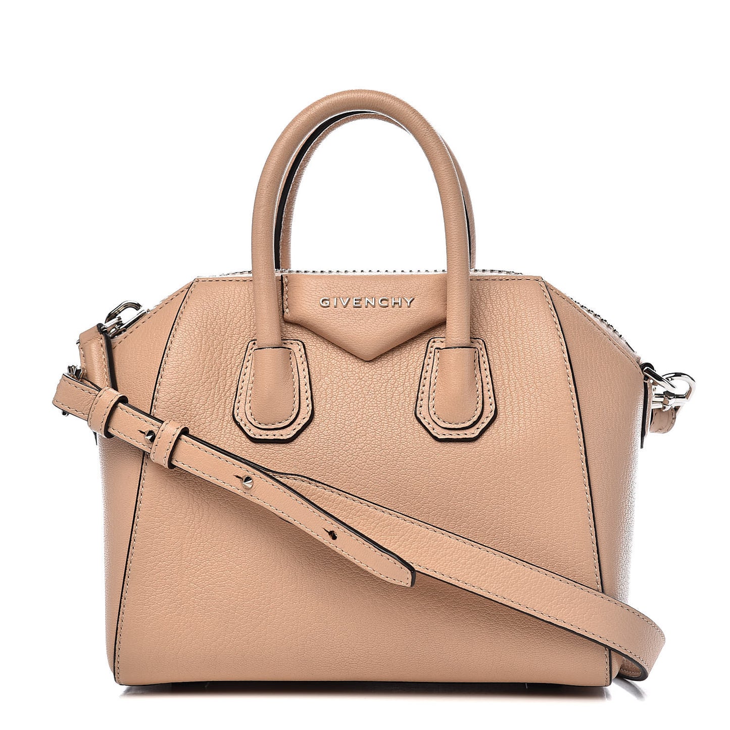 Sugar Goatskin Mini Antigona Powder