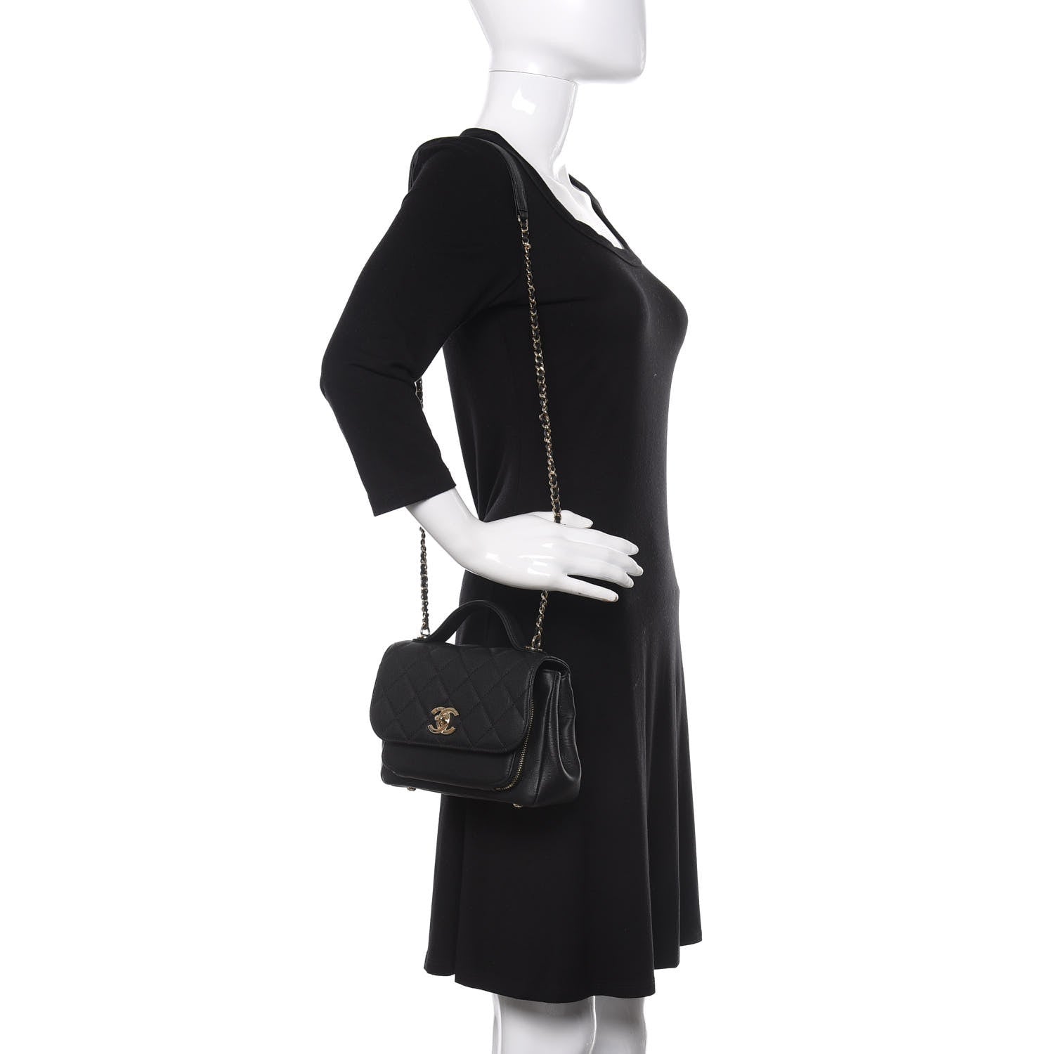 Chanel Caviar Quilted Small Business Affinity Flap Black 2 of 10