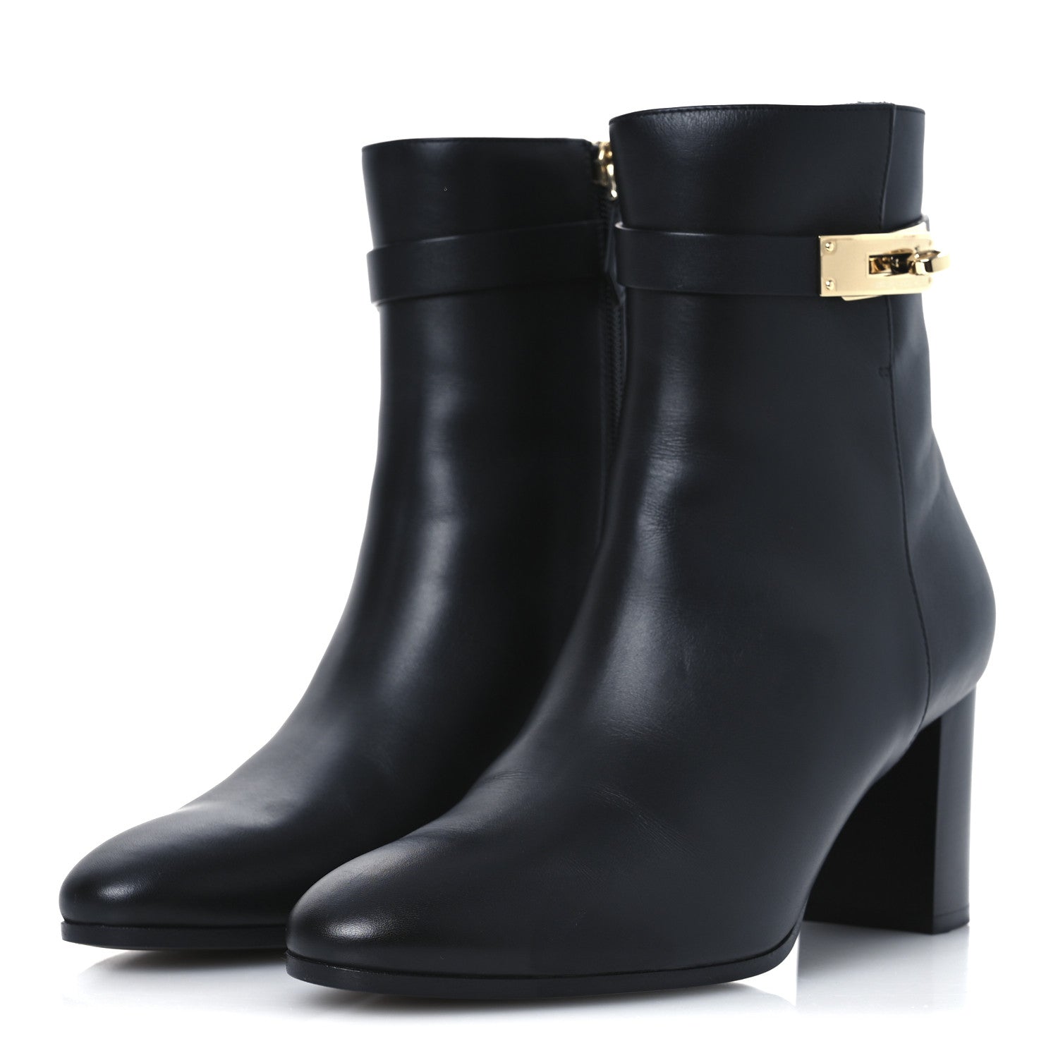 Hermes Calfskin Saint Germain Ankle Boots 40 Black 4 of 11