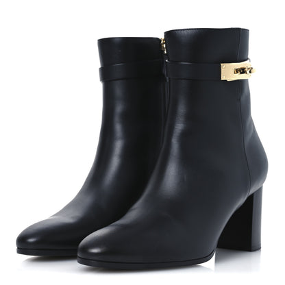 Hermes Calfskin Saint Germain Ankle Boots 40 Black 4 of 11