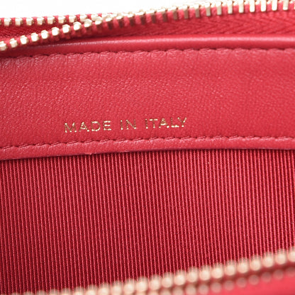 Chanel Lambskin Quilted Small Clutch With Chain Dark Pink 7 of 9