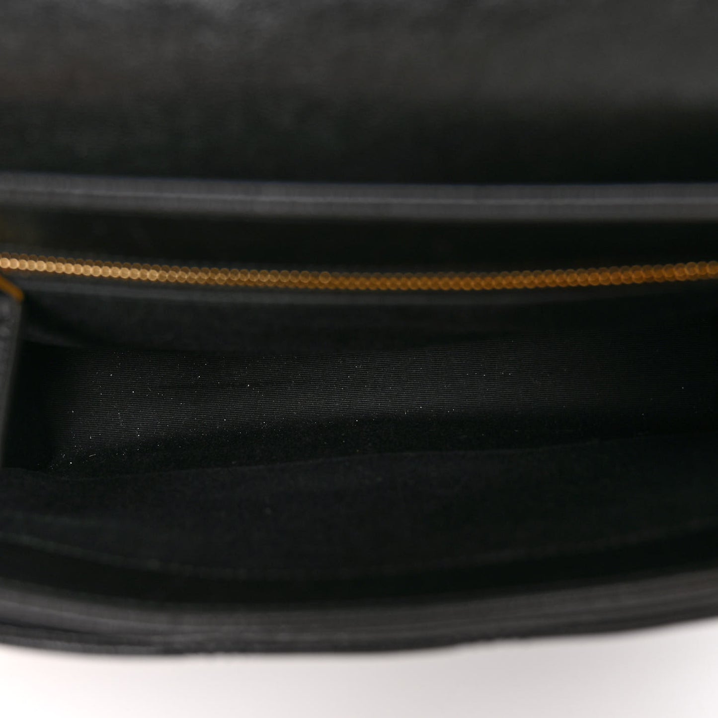 SAINT LAURENT Lambskin Quilted Small Becky Chain Bag Black