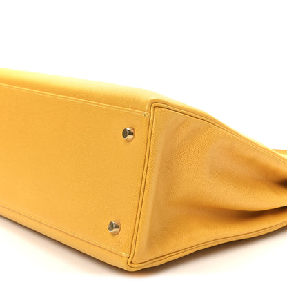 Hermes Courchevel Kelly Retourne 35 Jaune 10 of 10
