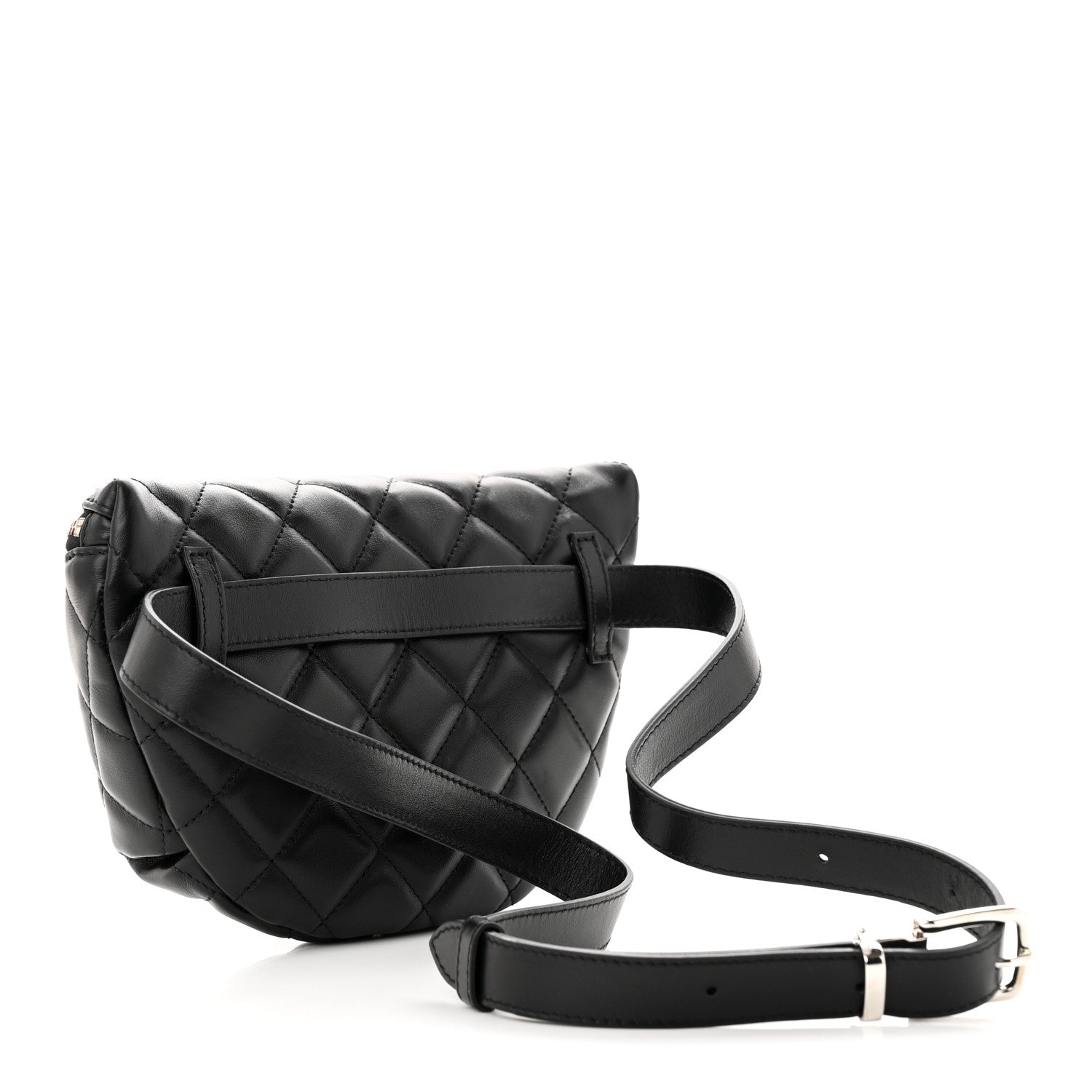 Chanel Calfskin Quilted Waist Belt Bag Black 3 of 10
