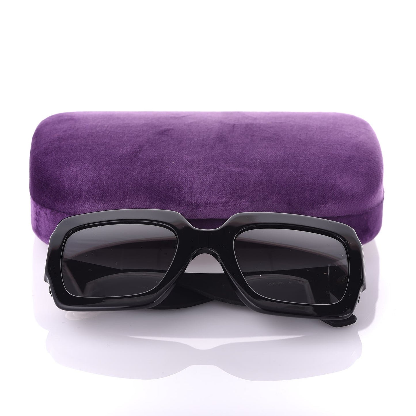 Square Frame Glitter GG0102S Sunglasses Black