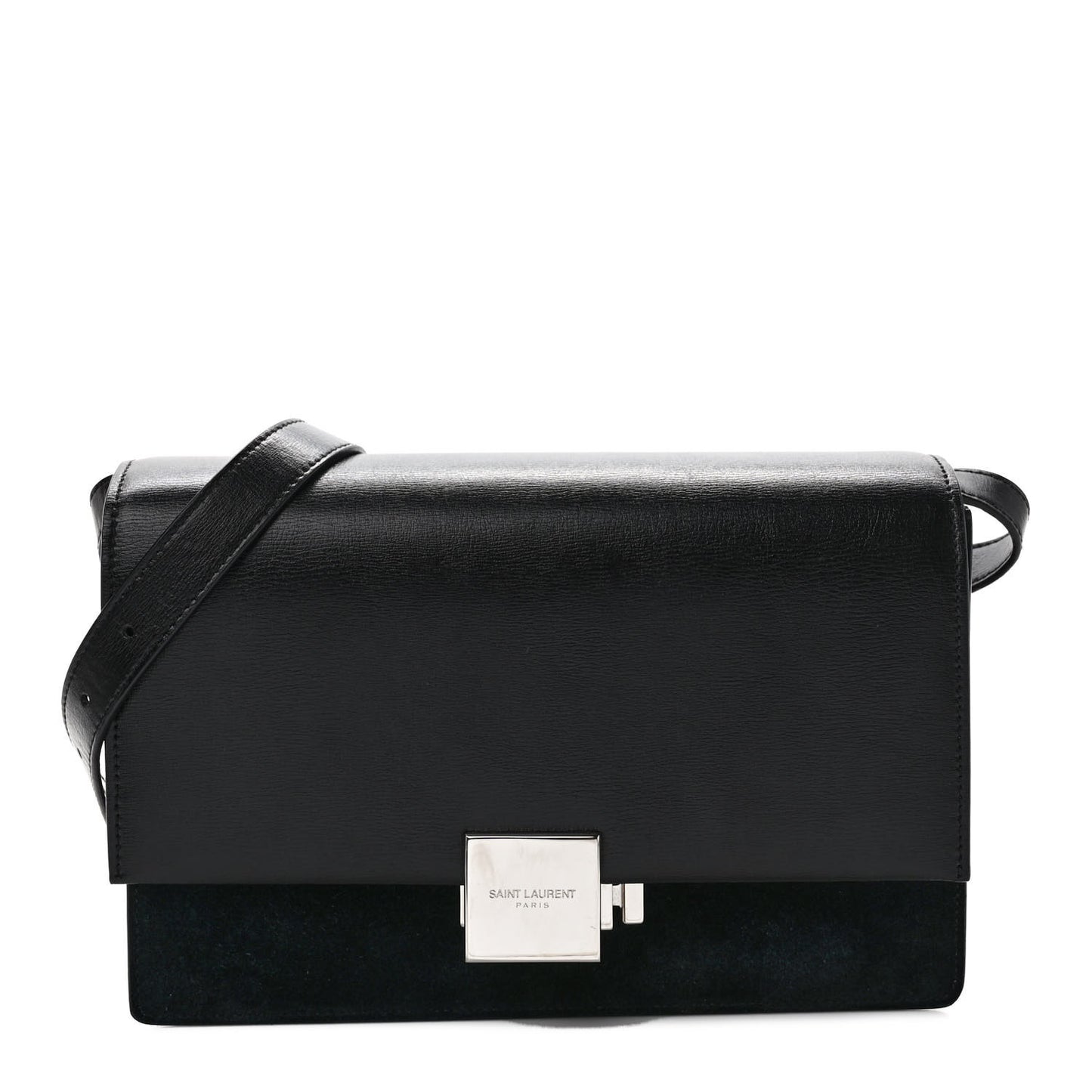Smooth Calfskin Suede Medium Bellechasse Black