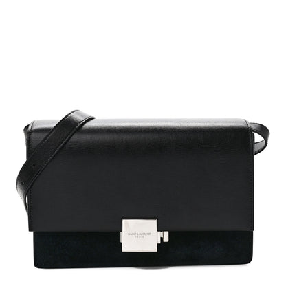 Saint Laurent Smooth Calfskin Suede Medium Bellechasse Black 1 of 8