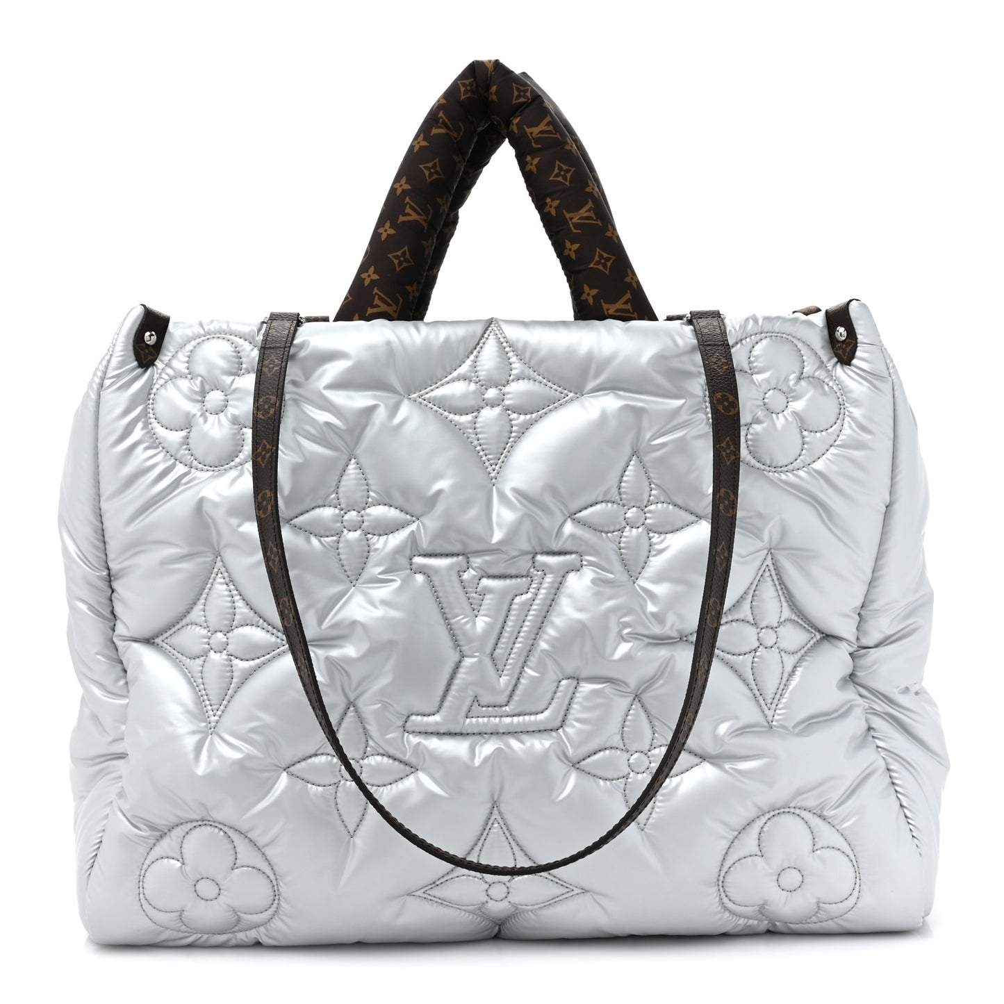 Econyl Monogram Pillow Giant Onthego GM Silver