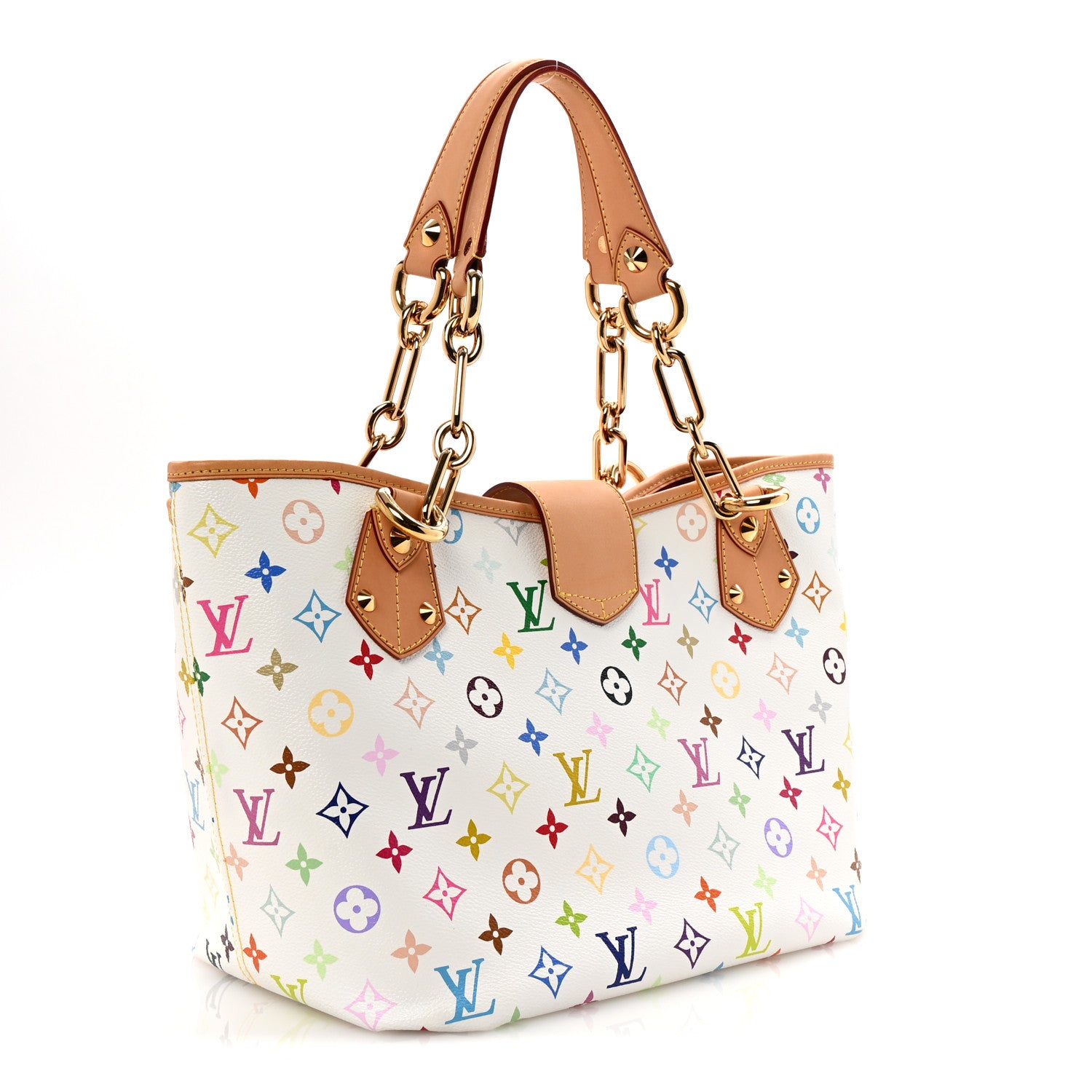 Louis Vuitton Monogram Multicolor Annie MM White 3 of 9