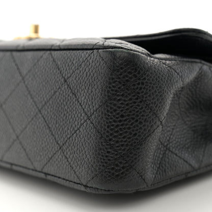 Chanel Caviar Quilted Medium Double Flap Black 10 of 13