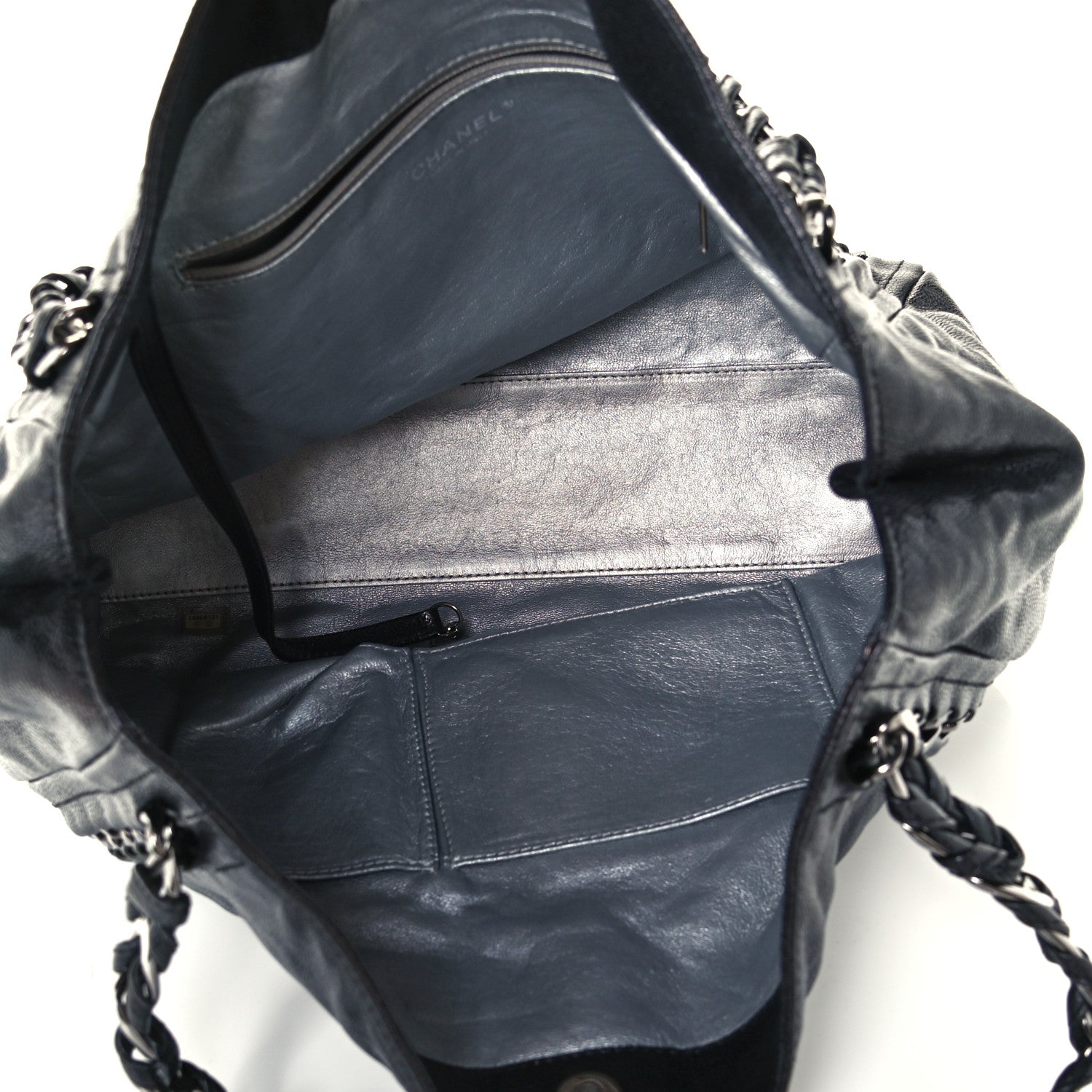 Chanel Glazed Calfskin Modern Chain Tote Black 5 of 10