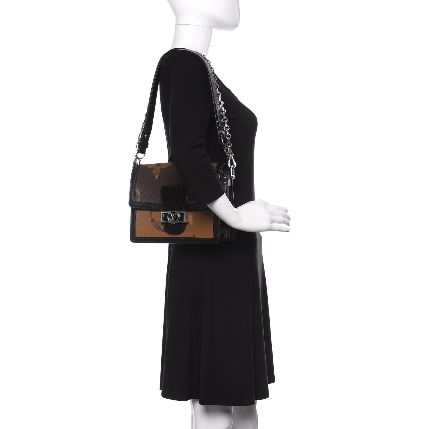 Louis Vuitton Reverse Monogram Giant Dauphine MM 2 of 9
