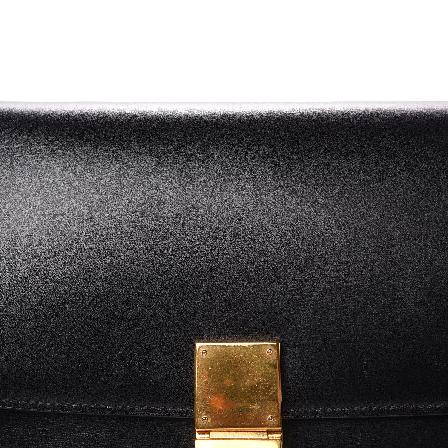 Celine Box Calfskin Medium Classic Box Flap Bag Black 9 of 13