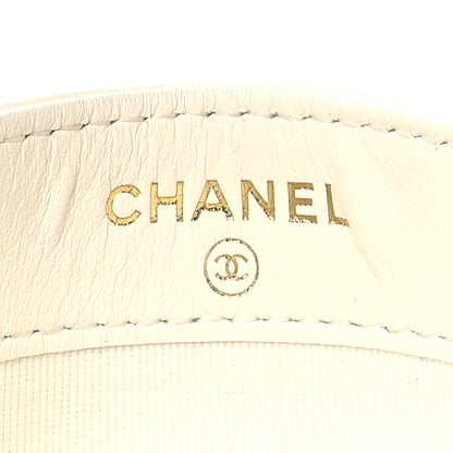 Chanel Lambskin Quilted Chanel 19 Card Holder White 6 of 9
