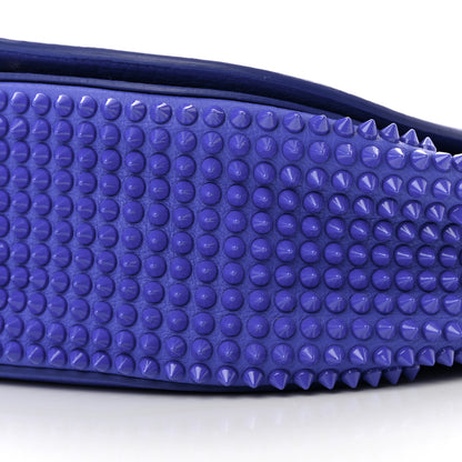 Christian Louboutin Calfskin Spikes Panettone Messenger Blue 9 of 15
