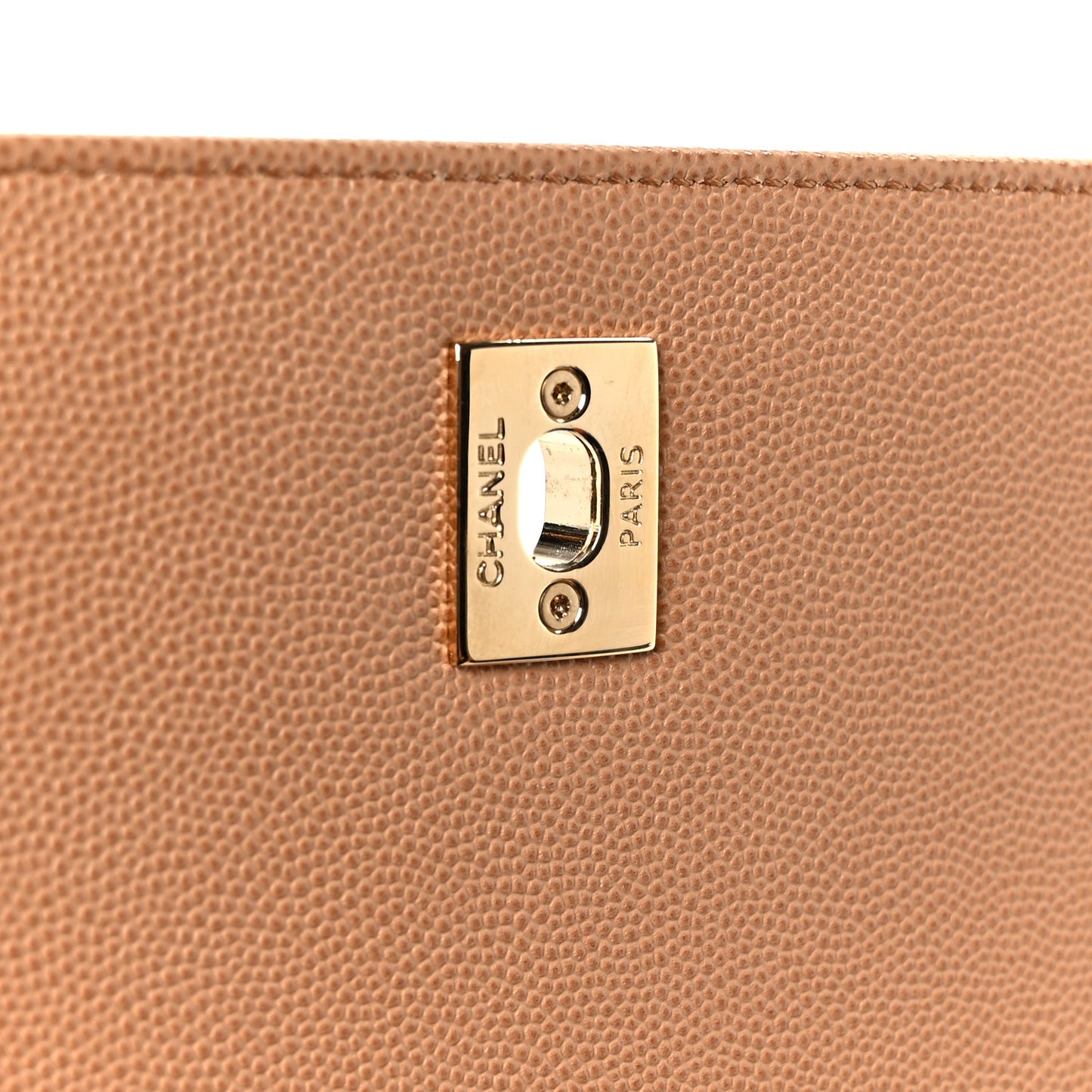 Caviar Quilted Large Business Affinity Flap Camel
