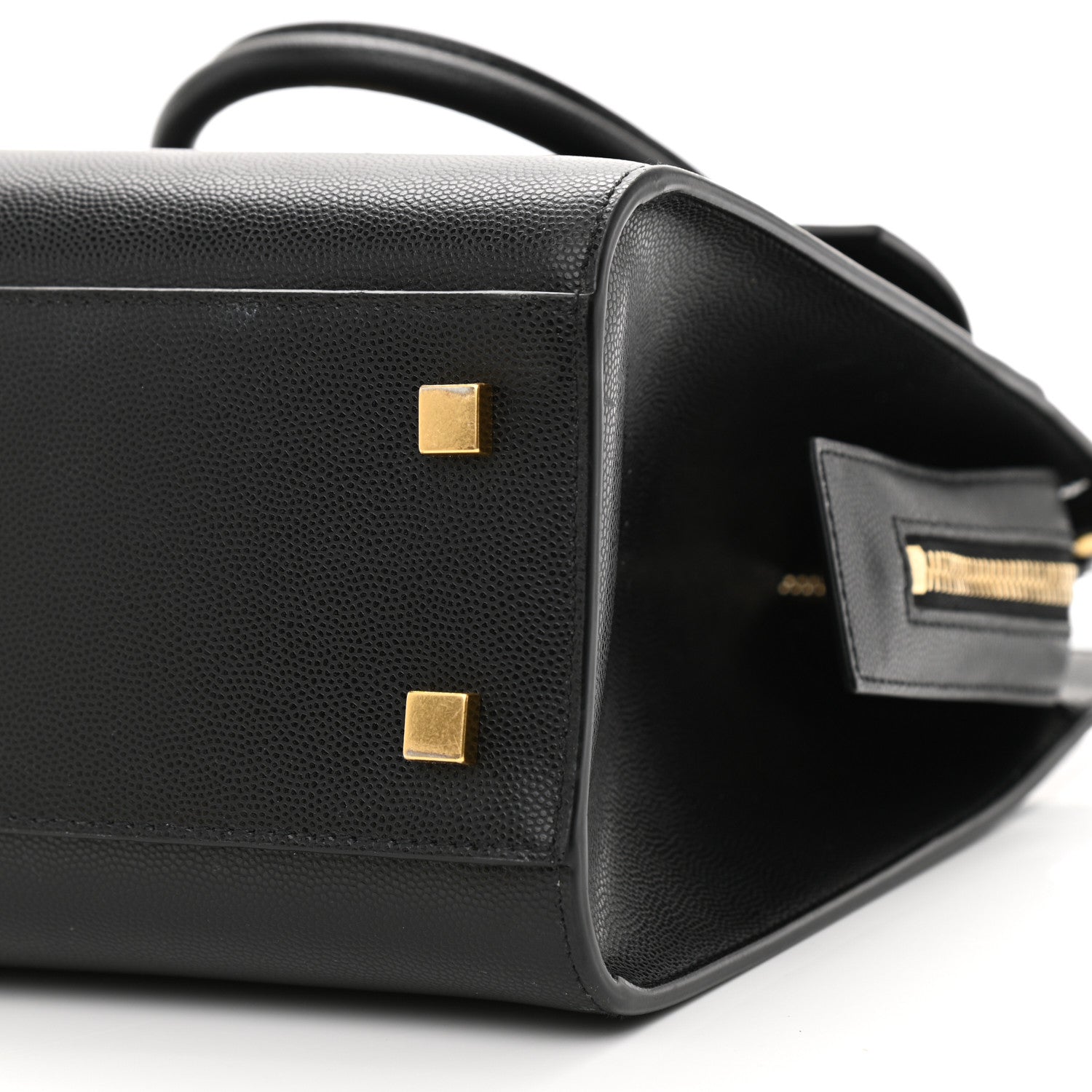 Saint Laurent Grain De Poudre Small Uptown Tote Black 10 of 13