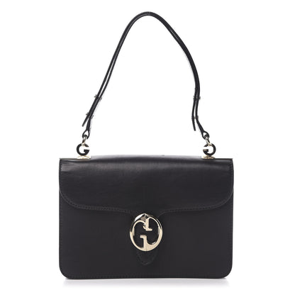Gucci Calfskin Medium 1973 Shoulder Flap Bag Black 1 of 17