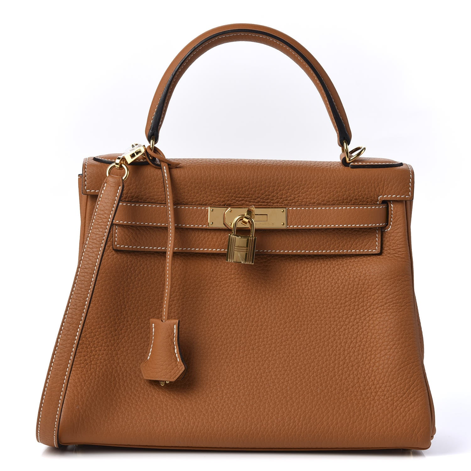 Hermes Taurillon Clemence Kelly Retourne 28 Toffee 1 of 37