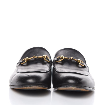 Gucci Calfskin Horsebit Mens Jordaan Loafers 7.5 Black 2 of 14
