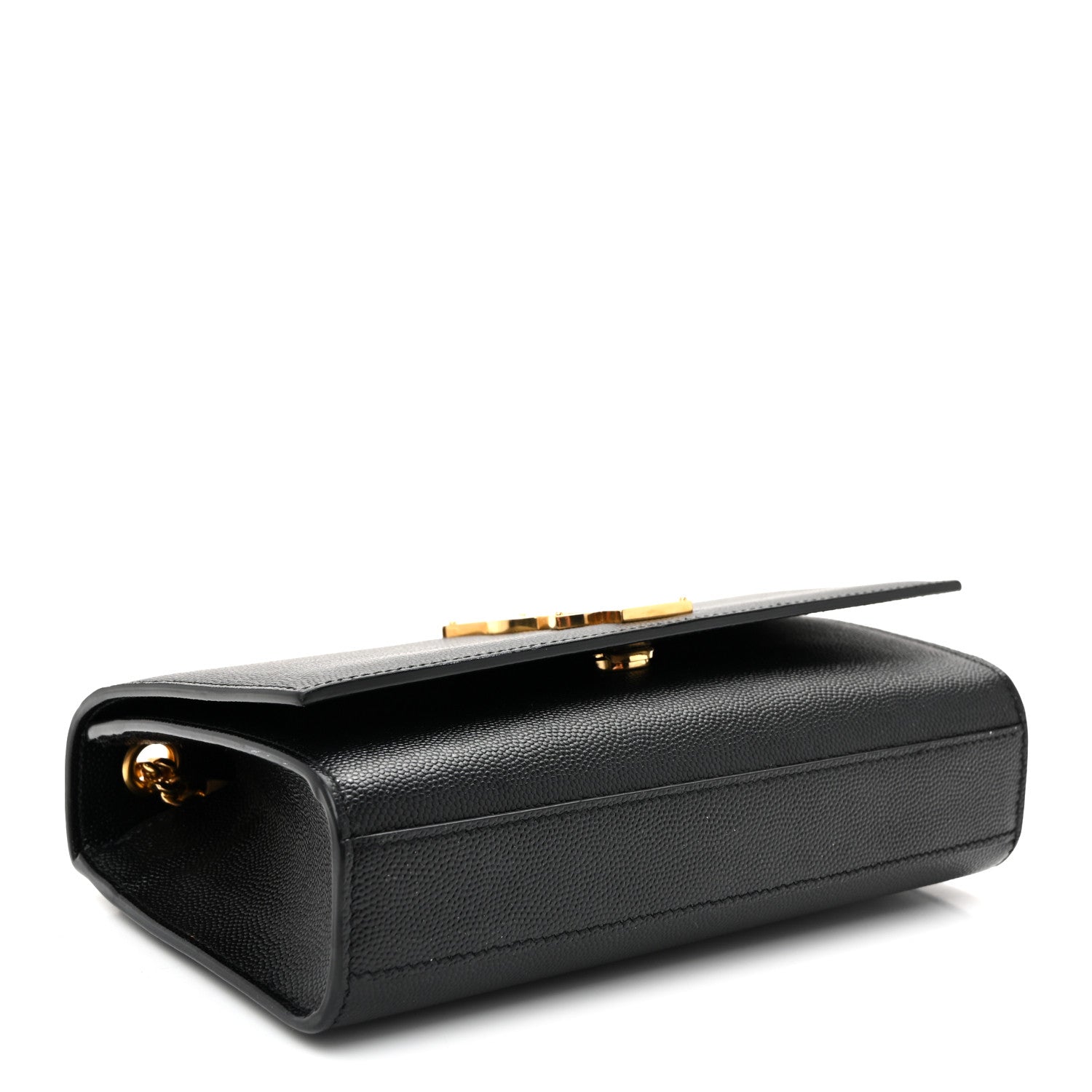Saint Laurent Grain De Poudre Small Monogram Kate Satchel Black 4 of 9