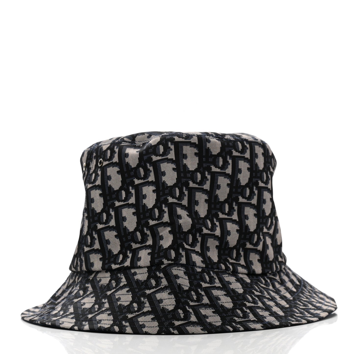 Polyester Cotton Oblique Teddy-D Brim Bucket Hat 58 Black