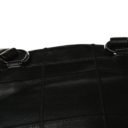 Chanel Caviar Square Stitched Tote Black 14 of 15