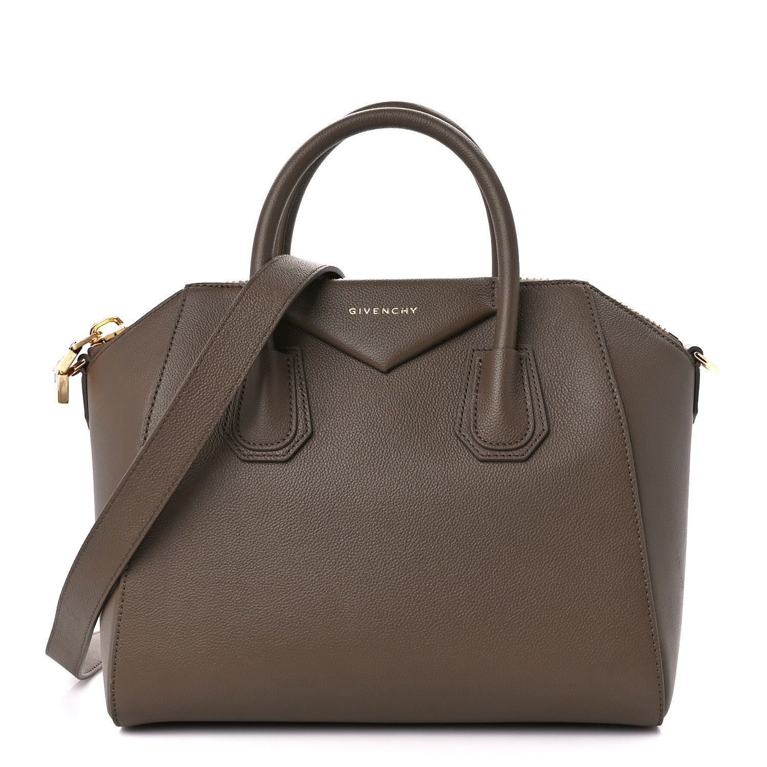 Givenchy Grained Calfskin Small Antigona Taupe 1 of 12