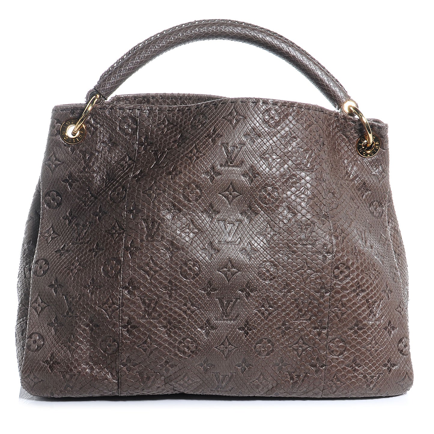 Python Embossed Monogram Artsy MM Gris