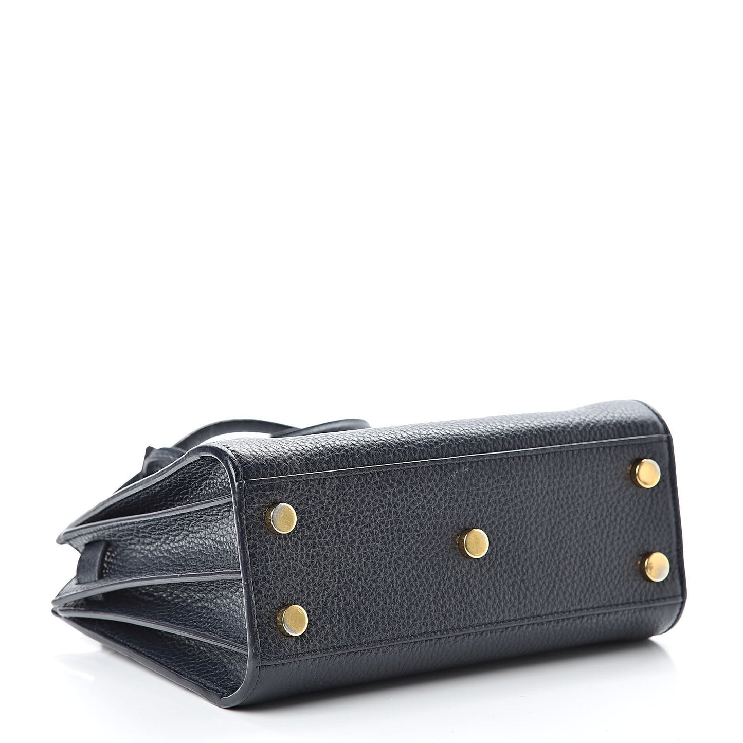 Grained Calfskin Nano Sac De Jour Marine