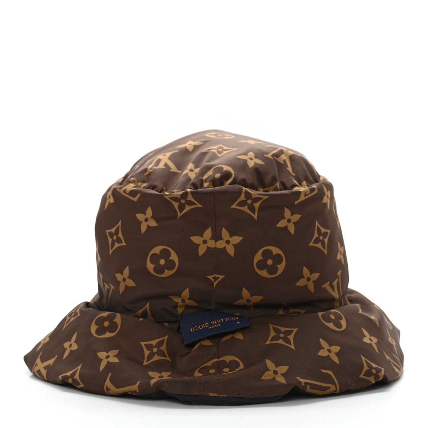 Nylon Monogram Reversible Pillow Bob Bucket Hat M Brown Black