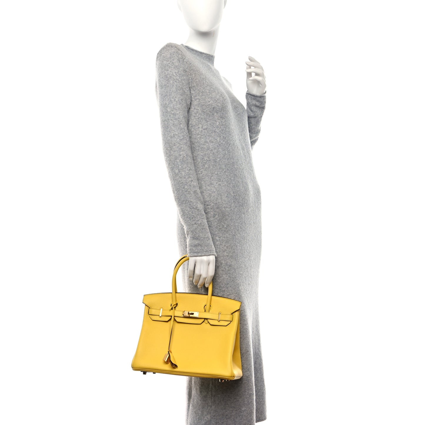 Taurillon Novillo Birkin 30 Jaune De Naples