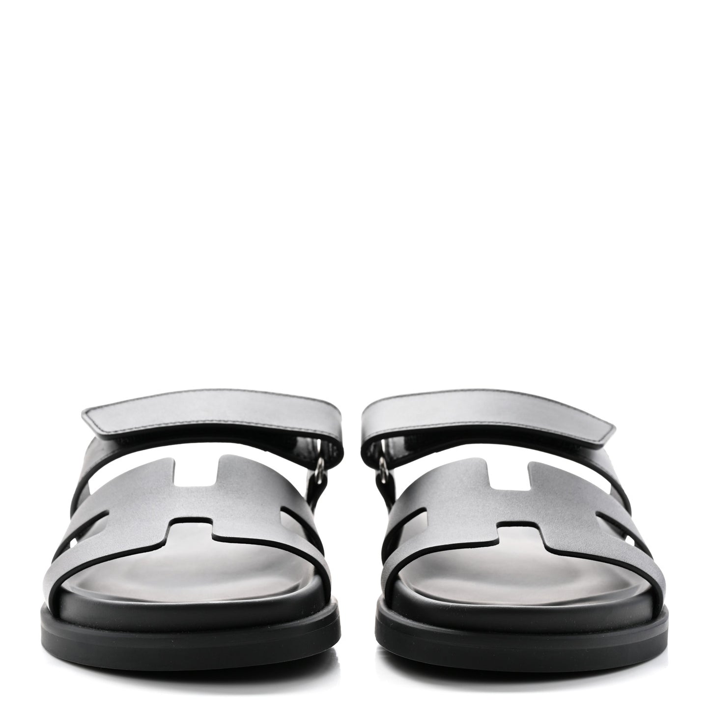 Calfskin Womens Chypre Sandals 36.5 Black