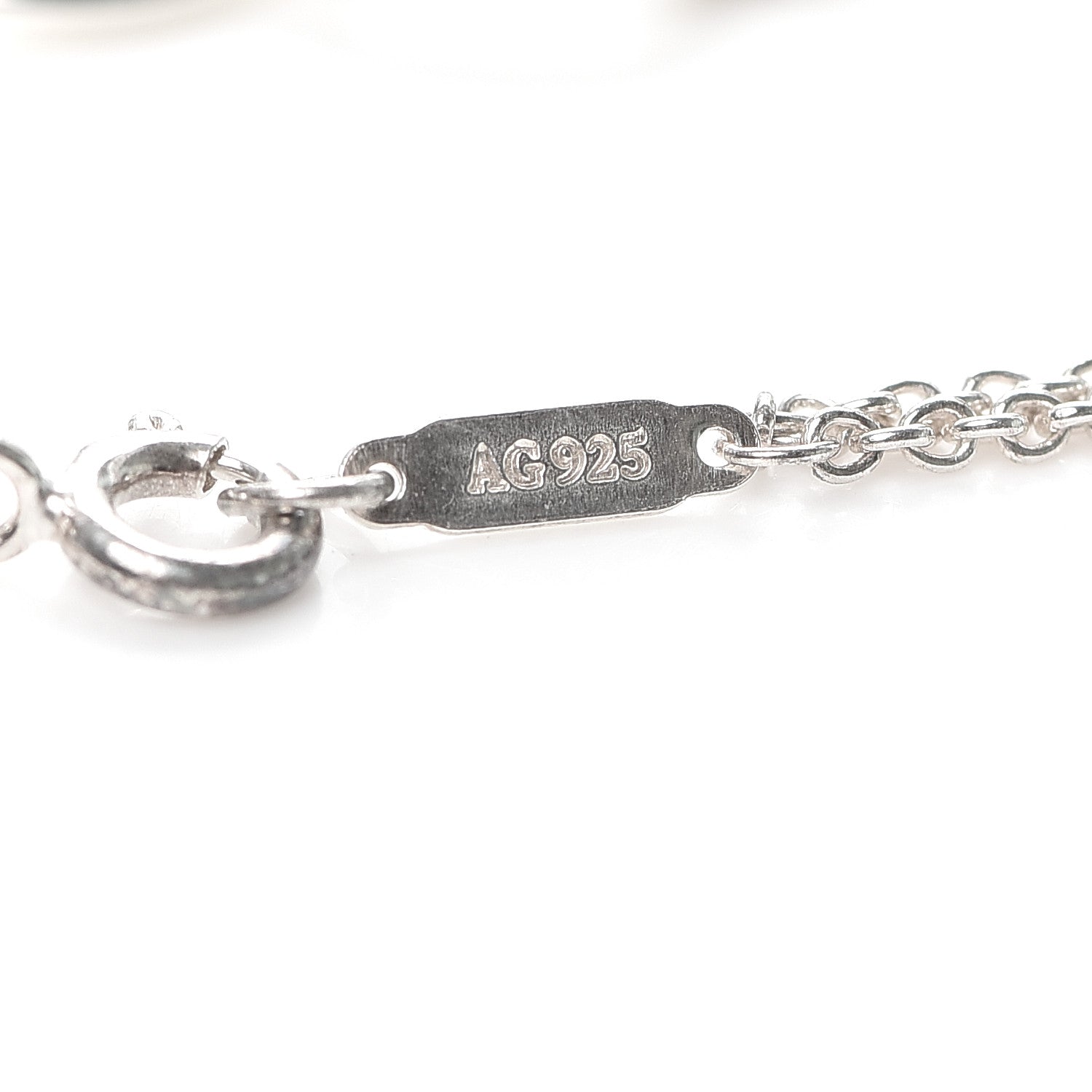 Tiffany Sterling Silver Infinity Double Chain Bracelet 4 of 5