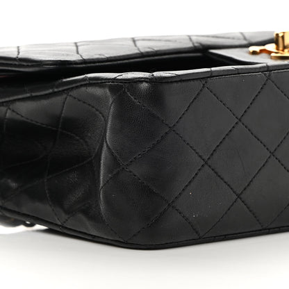 Chanel Lambskin Quilted Medium Double Flap Black 9 of 18