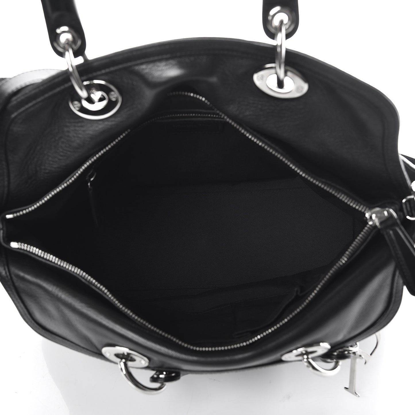 Lambskin Cannage Medium Granville Tote Black