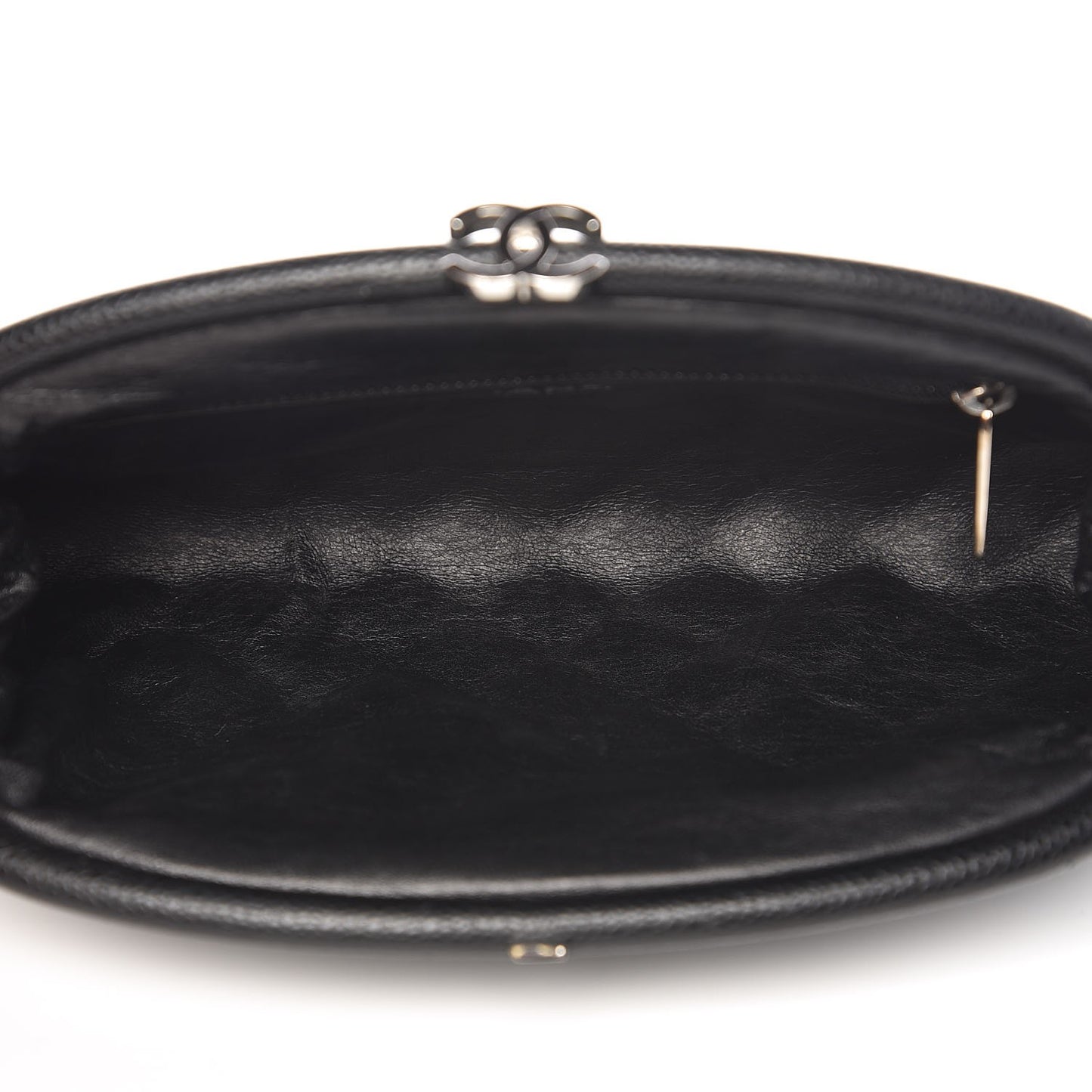Caviar Quilted Timeless Clutch Black